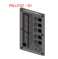 Rocker Switch with 5 Panels - SPST-ON-OFF - PN-LF5Z/S - ASM